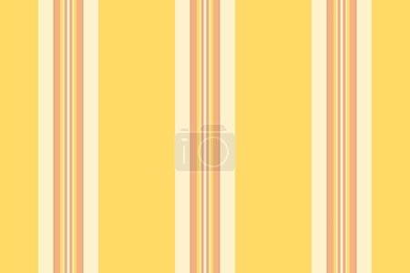 Illustration for Duvet vertical texture textile, part seamless pattern fabric. Reel vector background lines stripe in orange and light colors. - Royalty Free Image
