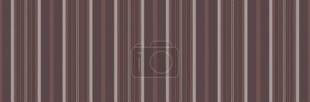 Ilustración de Patrón escolar textil sin costura, superposición tela vector de fondo. Textura nativa líneas de rayas verticales en color pastel y concha marina. - Imagen libre de derechos