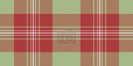 Design seamless vector textile, installing plaid check fabric. Vibrant texture tartan pattern background in red and pastel color.