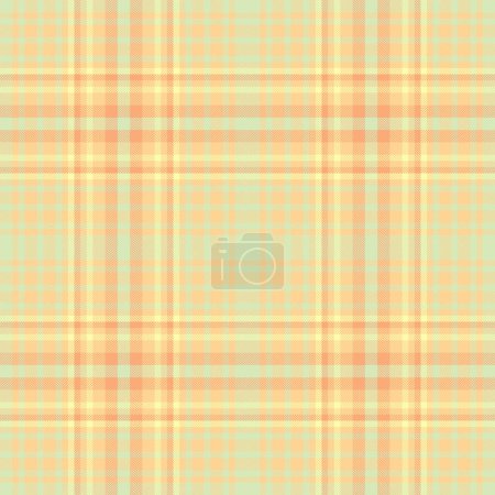 Illustration for Styling textile seamless plaid, merry vector fabric texture. Designs background tartan pattern check in amber and light colors. - Royalty Free Image