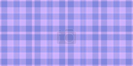 Close up texture seamless plaid, decorating pattern tartan fabric. Scotland check textile background vector in blue and light color.