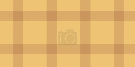 Windowpane pattern tartan fabric, argyle textile check plaid. Swatch background seamless texture vector in amber and orange color.