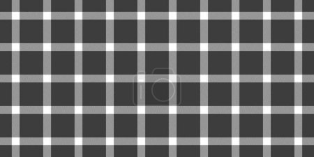 Illustration for Warmth pattern seamless background, ethnic vector texture fabric. Tone textile tartan check plaid in grey and white color. - Royalty Free Image