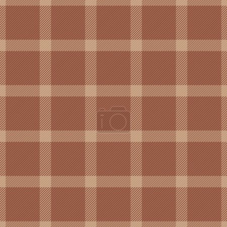 Creativity texture fabric check, neutral background plaid textile. Christmas seamless pattern vector tartan in orange and pastel color.
