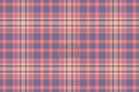 Textured textile background vector, marketing tartan texture plaid. Menu check seamless pattern fabric in pastel and red color.