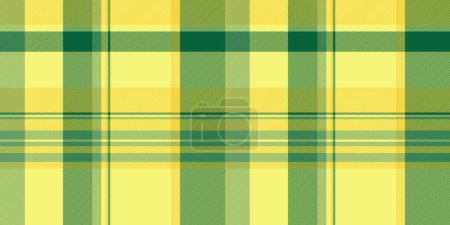 Advertisement seamless vector textile, skirt fabric texture plaid. Fashioned pattern tartan background check in yellow and mint color.