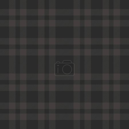 Seamless texture check of plaid background vector with a pattern fabric tartan textile in grey color.
