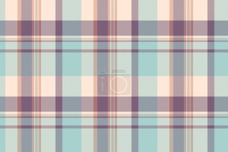 Nice check background plaid, dimensional tartan fabric texture. Hipster vector seamless pattern textile in antique white and light colors.