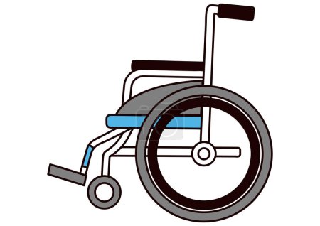 Téléchargez les illustrations : Clip art de fauteuil roulant simple - en licence libre de droit