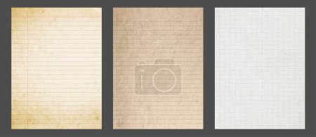 Illustration for Vector lined paper background texture. in A4 size for design work cover book presentation. brochure layout and flyers poster template. - Royalty Free Image