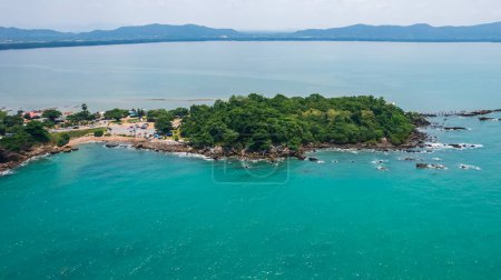 Photo for View of island from drone angle,Chanthaburi province of thailand,High angle of sea - Royalty Free Image