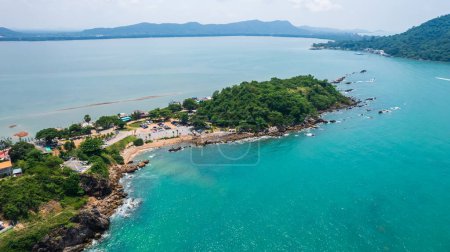 Photo for View of island from drone angle,Chanthaburi province of thailand,High angle of sea - Royalty Free Image