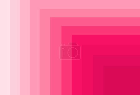 Illustration of Gradient Pink 3D Frame for Abstract Background