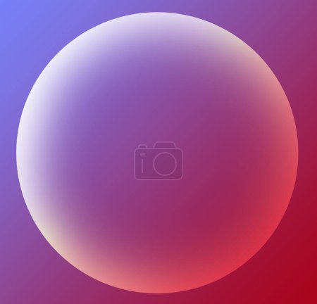 Photo for Gradient Blue and Magenta Frame with 3D Circle Shaped Copy Space - Royalty Free Image