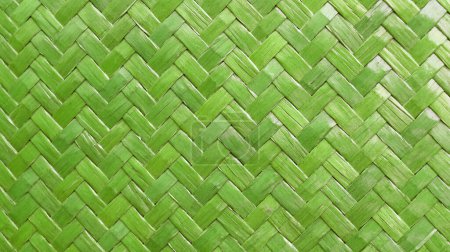 Green Colored Gray Sedge Weave Basket Texture