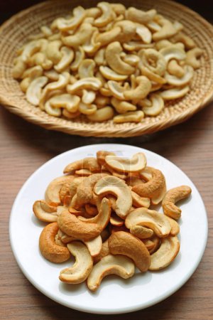 Plate of Delectable Roasted Crispy Cashew Nut Kernels
