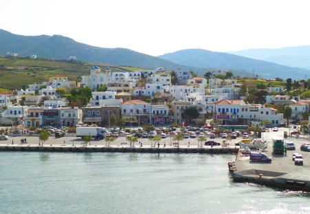 One of the Beautiful Islands of the Cyclades Island Group on the Cruising Route to Greece Mainland, Greece, Europe