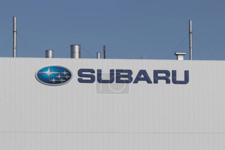 Photo for Lafayette - Circa November 2022: Subaru manufacturing plant. Subaru produces the Ascent, Impreza, Legacy and Outback models. - Royalty Free Image