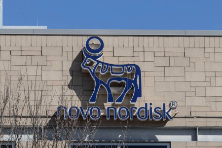 Photo for Indianapolis - Circa March 2023: Novo Nordisk research center in the Purdue Technology Center. Novo Nordisk is a pharmaceutical company headquartered in Denmark. - Royalty Free Image