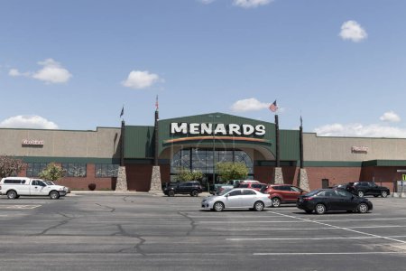 Photo for Warsaw - Circa May 2023: Menards Home Improvement store. Menards sells assorted building materials, tools, and gardening supplies. - Royalty Free Image