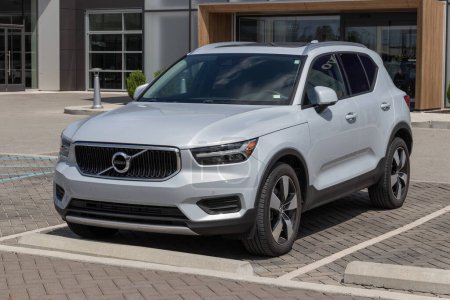 Photo for Indianapolis - July 4, 2023: Volvo XC40 display at a dealership. Volvo offers the XC40 in Core, Plus, and Ultimate models. - Royalty Free Image