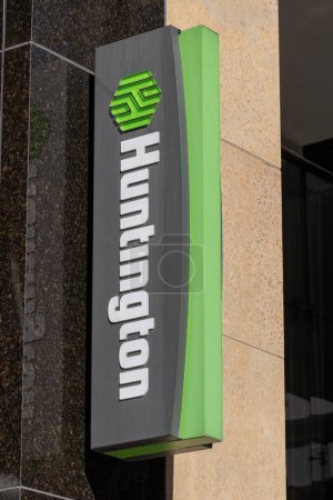 Photo for Cincinnati - September 1, 2023: Huntington National Bank branch. Huntington Bancshares operates banking offices primarily in the Midwest. - Royalty Free Image