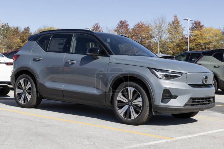 Photo for Indianapolis - October 22, 2023: Volvo XC40 Recharge AWD display at a dealership. Volvo offers the XC40 in Core, Plus, and Ultimate models. - Royalty Free Image