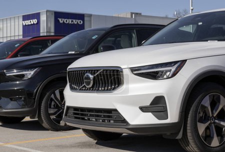 Photo for Indianapolis - November 12, 2023: Volvo XC40 mild Hybrid display at a dealership. Volvo offers the XC40 in Core, Plus, and Ultimate models. - Royalty Free Image