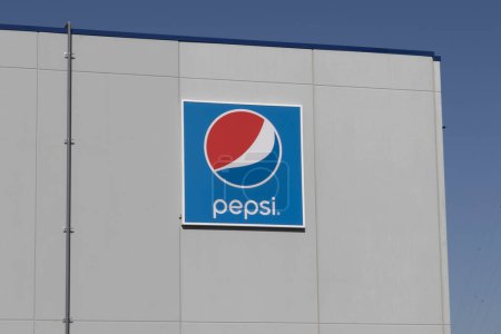 Photo for Indianapolis - November 19, 2023: Pepsi Bottling Group signage. Pepsi and PepsiCo are home of Pepsi, Lay's Chips, Tropicana juices, Quaker Oats and Gatorade. - Royalty Free Image