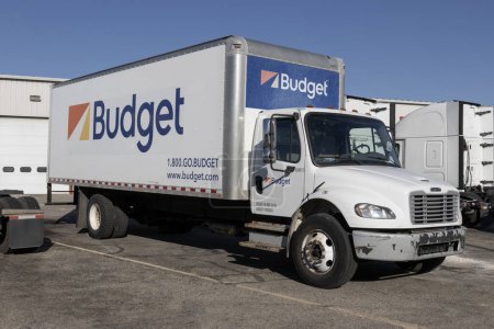 Photo for Cincinnati - November 23, 2023: Budget Truck Rental truck. Budget Truck Rental is the second largest truck rental company in the U.S. - Royalty Free Image