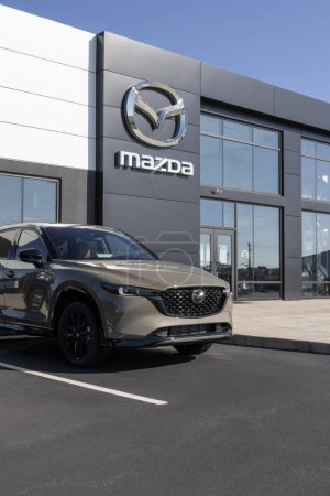 Photo for Cincinnati - November 23, 2023: Mazda CX-5 display at a dealership. Mazda offers the CX-5 in S Select, Preferred, Carbon Edition and Premium models. MY:2024 - Royalty Free Image