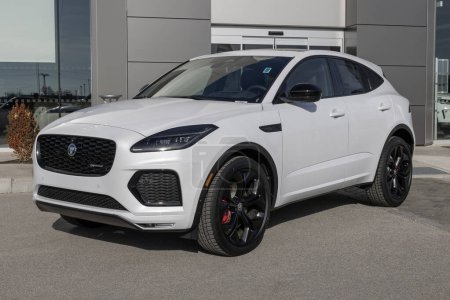 Photo for Indianapolis - December 7, 2023: Jaguar E-Pace R-Dynamic SE SUV display at a dealership. Jaguar also offers the E-Pace R-Dynamic in S and HSE models. MY:2024 - Royalty Free Image