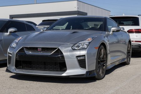 Photo for Indianapolis - February 11, 2024: Nissan GT-R display at a dealership. Nissan offers the GT-R as a world beating sports car. - Royalty Free Image