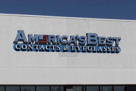 Photo for Chicago - April 6, 2024: America's Best Contacts & Eyeglasses discount provider of eye examinations, eyeglasses and contact lenses. - Royalty Free Image