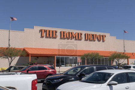 Photo for Indianapolis - April 13, 2024: Home Depot home improvement store. Home Depot is the largest home improvement retailer in the US. - Royalty Free Image