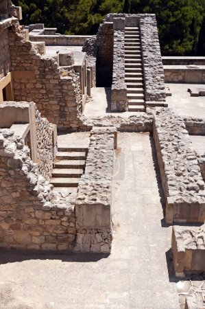 Foto de Ruinas de Knossos, el sitio arqueológico, Creta Grecia - Imagen libre de derechos