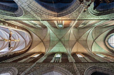 Téléchargez les photos : Le plafond de l'église Corpus Christi (Koscil Bozego Ciala) à Kazimierz, Cracovie, Pologne - en image libre de droit