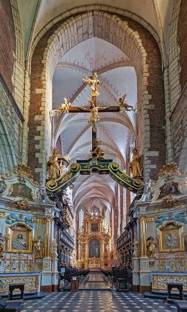 Téléchargez les photos : Eglise Corpus Christi (Koscil Bozego Ciala) à Kazimierz, Cracovie, Pologne - en image libre de droit