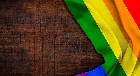 Téléchargez les photos : Un fond de drapeau arc-en-ciel. drapeau de fierté LGBT - en image libre de droit