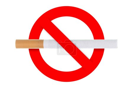 Photo for No smoking sign isolated on white background - Royalty Free Image