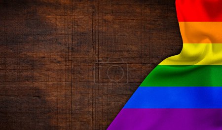 Téléchargez les photos : Un fond de drapeau arc-en-ciel. drapeau de fierté LGBT - en image libre de droit