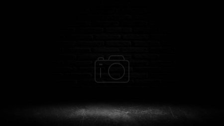 Photo for Product showcase with spotlight. Black studio room background. Use as montage for product display - Royalty Free Image