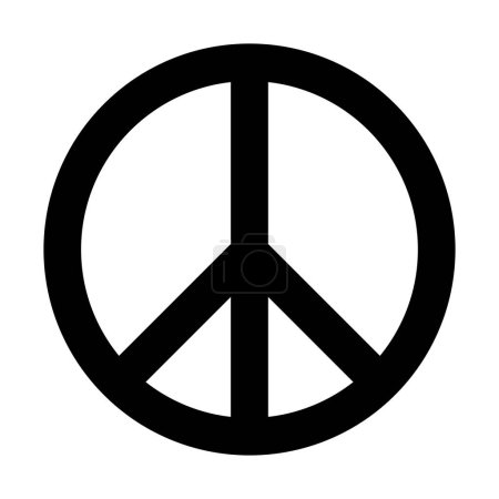 Ilustración de Signo de paz aislado sobre fondo blanco - Imagen libre de derechos