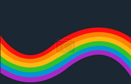Téléchargez les illustrations : Mois de la fierté LGBT en juin. Le drapeau LGBT. Affiche, carte, bannière et fond - en licence libre de droit