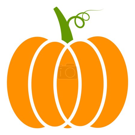 Pumpkin flat icons on a white background
