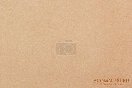 Téléchargez les illustrations : Brown paper texture background. Vector illustration eps 10. - en licence libre de droit