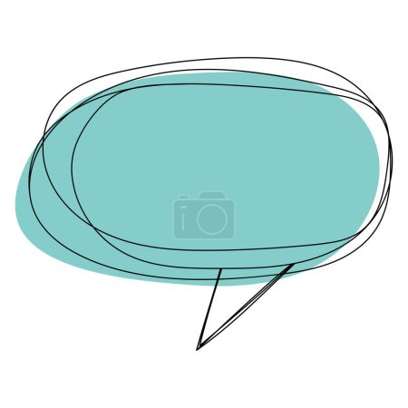 Illustration for Speech bubble isolated on white background - Royalty Free Image