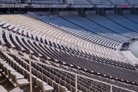 Foto de Vista del Estadio Olímpico de Barcelona, España - Imagen libre de derechos