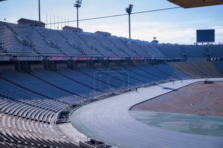 Photo for A view of Olimpic Stadium  in Barcelona, Spain - Royalty Free Image