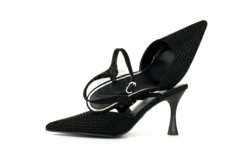 Foto de Zapatos de tacón alto de moda sobre un fondo - Imagen libre de derechos